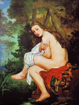 Surprised Nymph Eduard Manet Impressionistic nude Oil Paintings